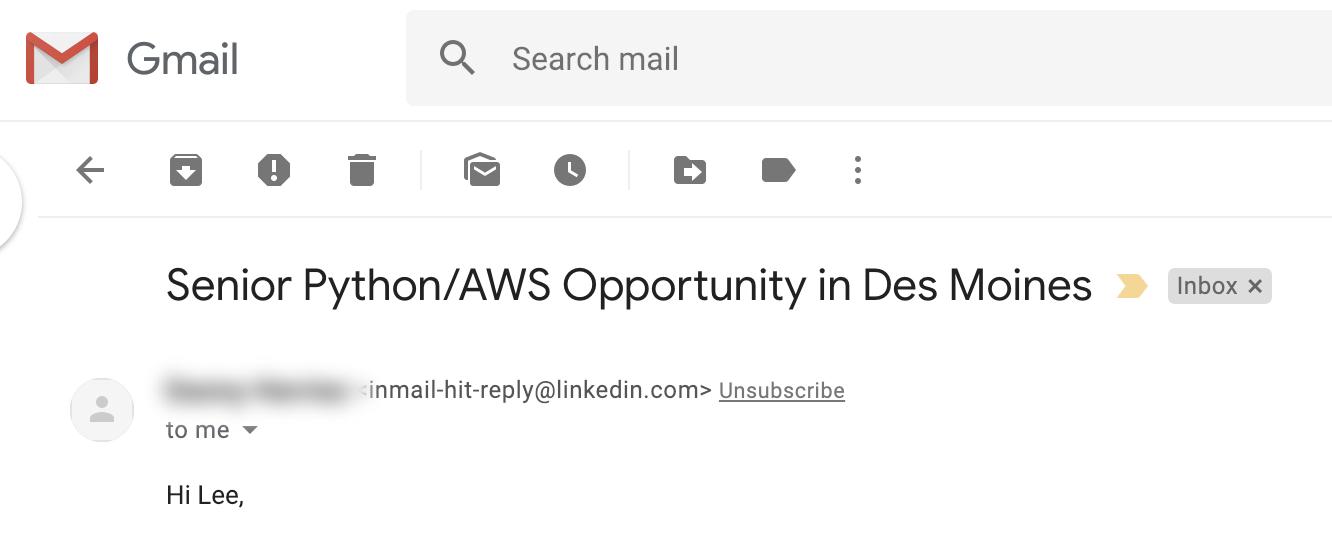 Recruiter Email