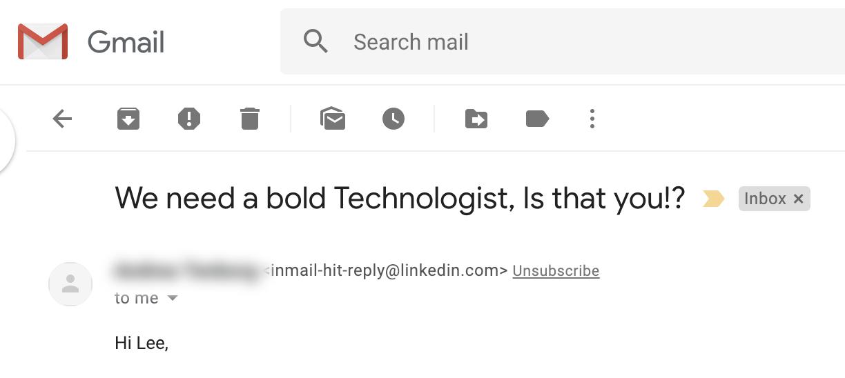 Recruiter Email